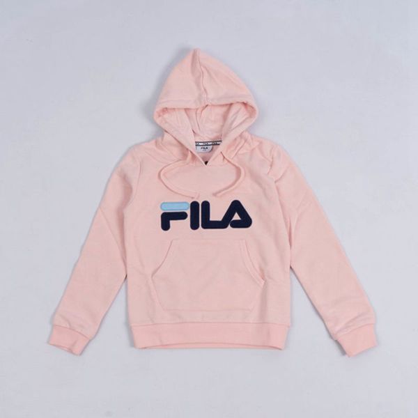 Fila Deckle Girl's Hoodies - Pink,NZ 751-49507